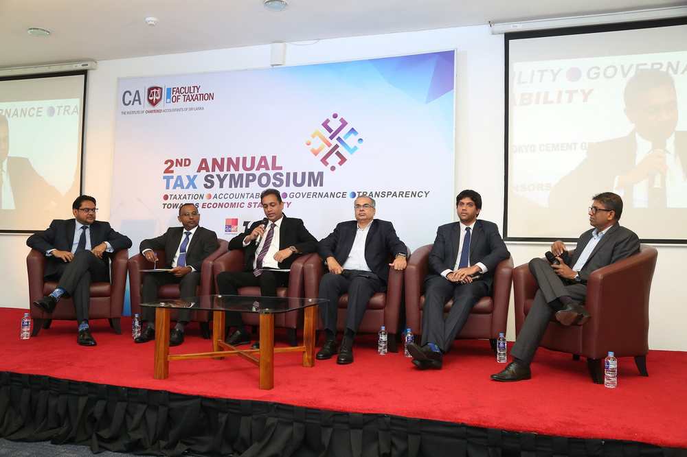 Panel sessions underway at the CA Sri Lanka tax symposium
